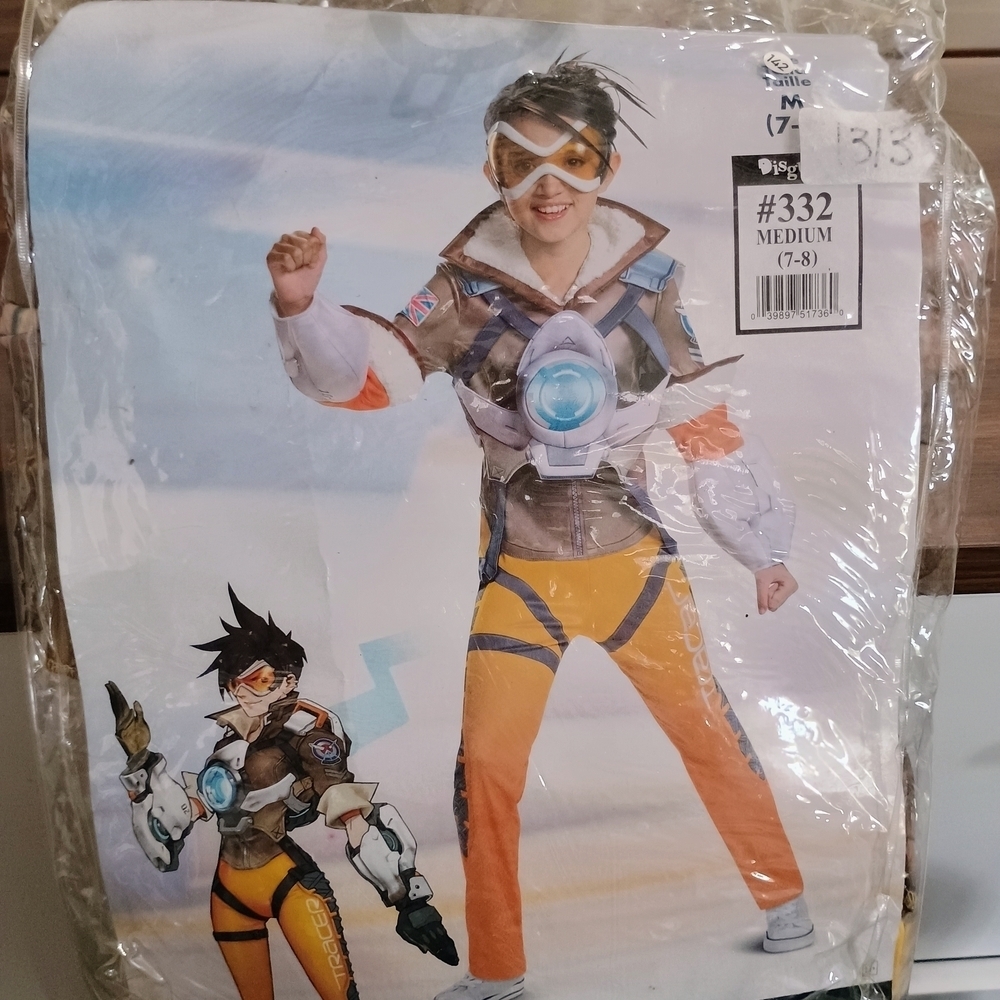 Disguise Tracer Costume with Goggles - Brown, Orange, White - Picture 1 of 2